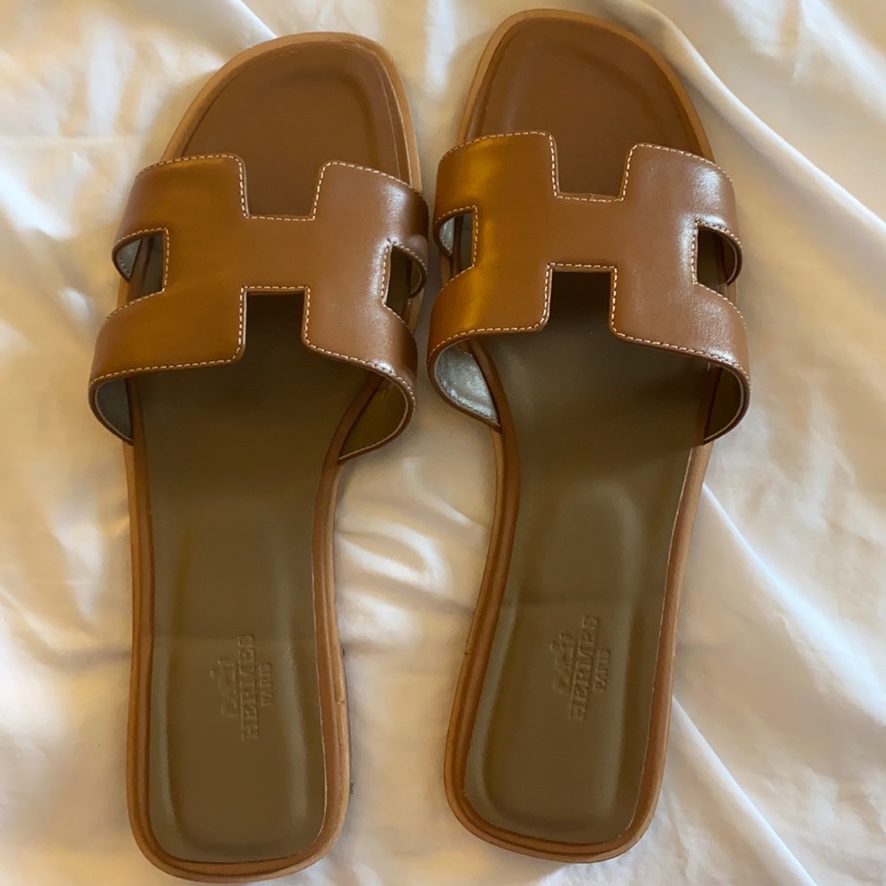 Worn ONCE Hermès sandals- originally $630